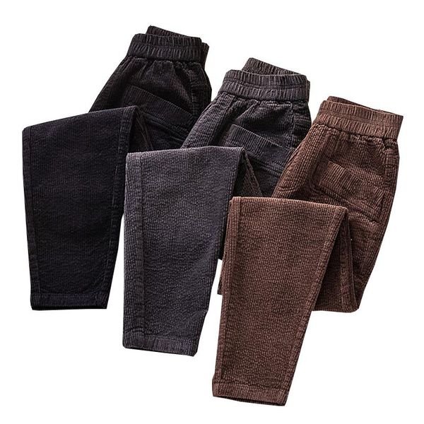 

autumn winter mom casual trousers 2021 new wild corduroy pants woman fashion plus size carrot pants women loose harem, Black;white