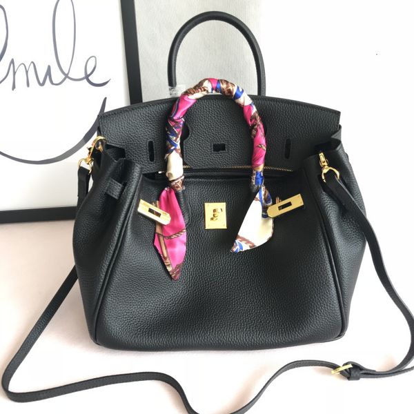 

bag head with cow leather and litchi pattern