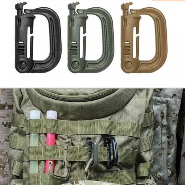 

2pcs grimloc d-ring molle locking webbing buckle barabiner climb backpack hook for camp hike mountain climb qylntp