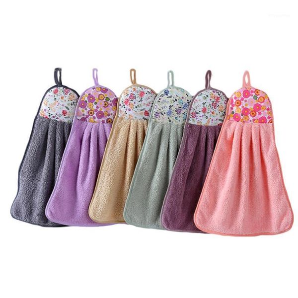 

reusable cleaning cloths for kitchen hand towel hanging hand dry towel fast dry soft dish wipe cloth for kitchen bathroom use1