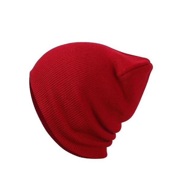 

fashion cool solid knitted cotton hat beanies for women men autumn winter warm earmuff colorful crown caps jllphd