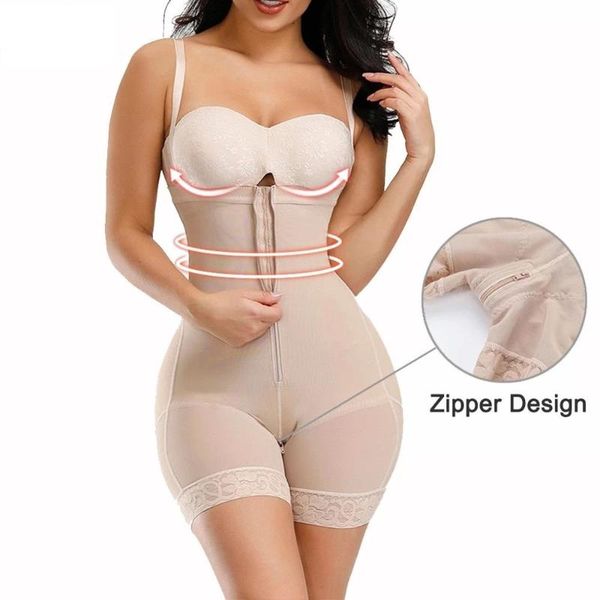 

fajas colombianas reductorabulifter body shaper tummy control waist trainer corset shapewear postpartum slimming underwear, Black;white