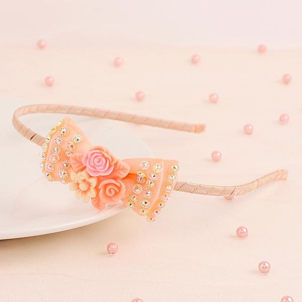 

new flower bow knot headbands for girls kids children head bands color fairy princess hairbands hair holder hair accessories wmtjub, Slivery;white