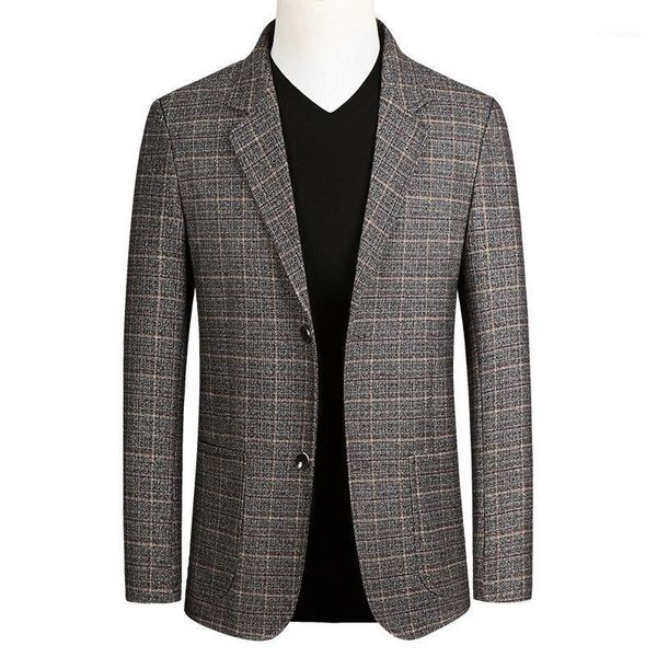 

2021 new fashion brand men casual blazers autumn new men's slim fit trend suit business wild blazer male1, White;black