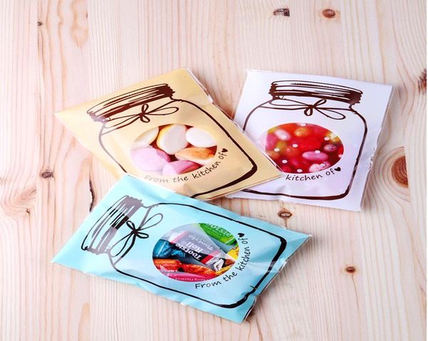 

50 шт. 9,5 см 13см opp бутылка выпечка рождественские подарочные упаковки сумки свадебное печенье конфеты пластиковый пакет дрейфует бутылка