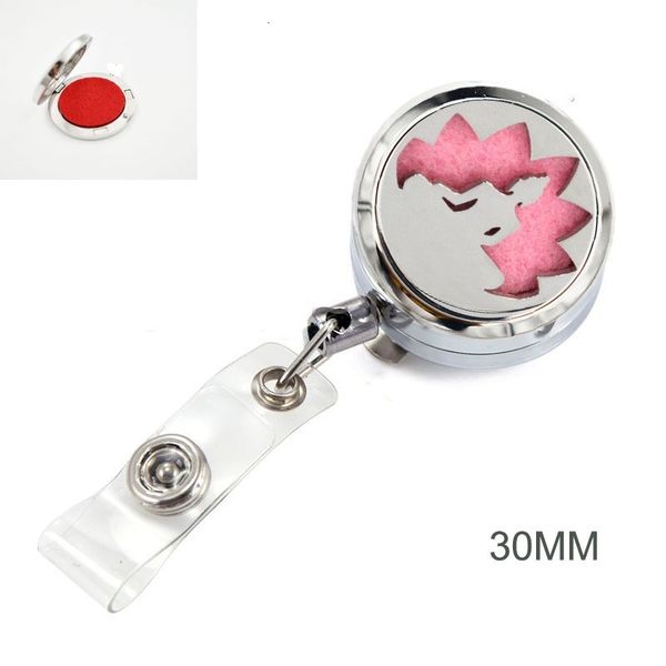 

you perfume east buddha god essential oil bless locket metal retractable badge reel key 30mm id clip ring lanyard name t, Silver