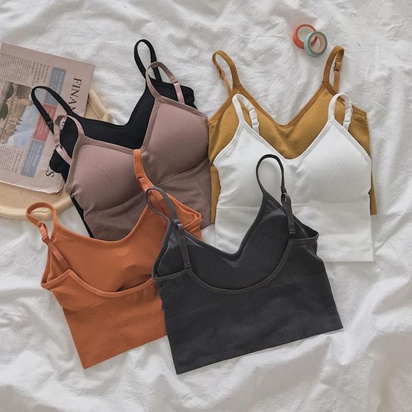 

women's summer basic tank camisole strappy sleeveless racerback crop solid fashion new1, White