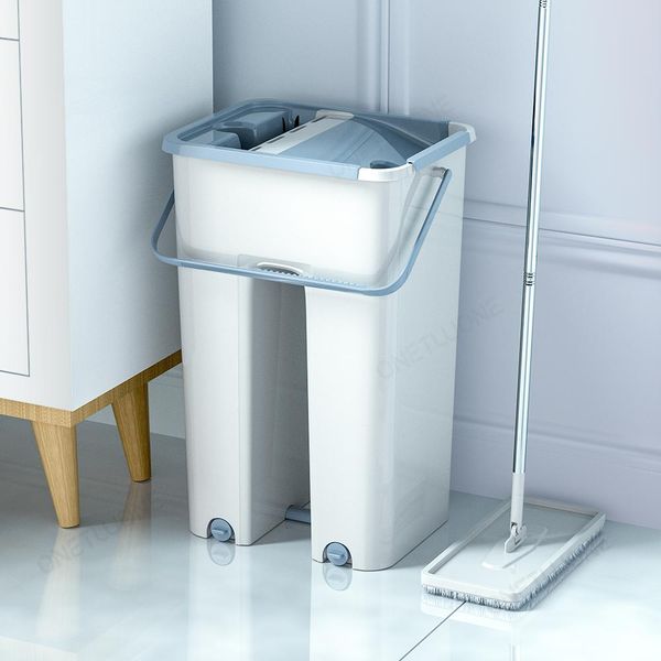 

flat squeeze magic matic mop and bucket avoid hand washing microfiber cleaning cloth kitchen wooden floor lazy fellow mop wmtbts comb2010