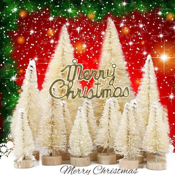 

christmas decorations 57pcs mini tree fake pine trees diy xmas po prop for party year home table decoration1