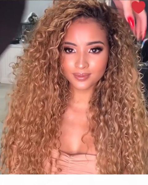 

no bad smell wig european and american womens long curly hair wig gradient chemical fiber wig headgear turecolor, Black