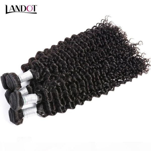 

b brazilian curly virgin human hair weaves 3 bundles with lace closures peruvian malaysian cambodian indian mongolian deep jerry curly, Black