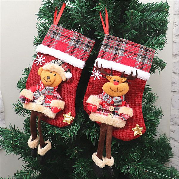 

stockings party new decor ornament arrival decorations santa christmas stocking candy socks bags xmas gifts bag dbc bh41
