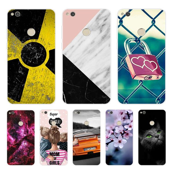 

case for huawei silicon honor 8 lite cases soft tpu phone back cover full 360 protective shell new design
