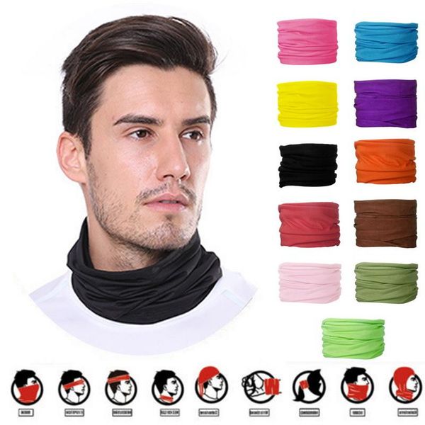 

men women scarf head face neck gaiter headwear accessories tube beanie scarf bandana sports outdoor dustproof sqcnph, Black