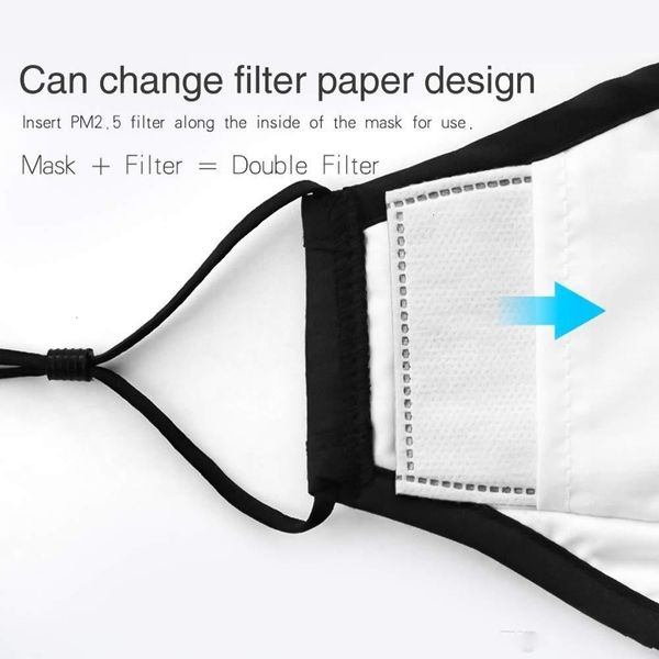 

fin5pollution designer washable face anti us cotton stock mouth masks with pm2.5 carbon filters adjustable elastic respiratooutlett6t8