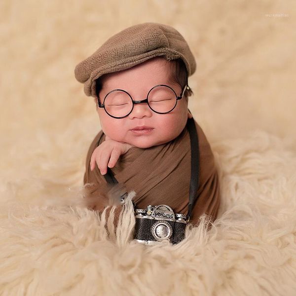 

caps & hats born pography baby diy props creation gentlemen camera costume boy infant mini glasses for dolls studio accessories1, Yellow