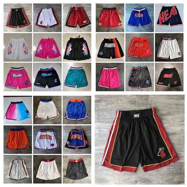

team basketball shorts just don co-branded retro conventional city version wear sport pant with pocket zipper sweatpants hip pop stitched, White;black