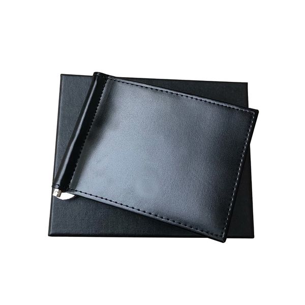 Carteira para cartões de crédito masculino carteira de couro de luxo com suporte para suporte de cartões de clipe masculino small vallet