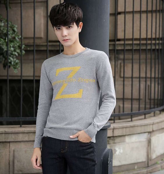 

vfd5frdmen's casual long sleeve1 sweater with round neck4bhsda8uy, Black