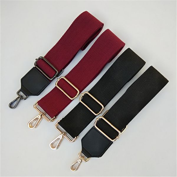 

new colored belt bag strap accessories for women rainbow adjustable shoulder hanger handbag straps decorative chain bag, Black