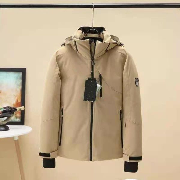 

fashion new luxury men casual down jacket coats mens outdoor warm man winter warm overcoat outwear winterjacke north, Black