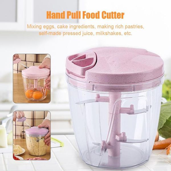 

manual vegetable cutter slicer multifunctional pull string vegetable chopper fruits nuts onions chopper kitchen jllwfd