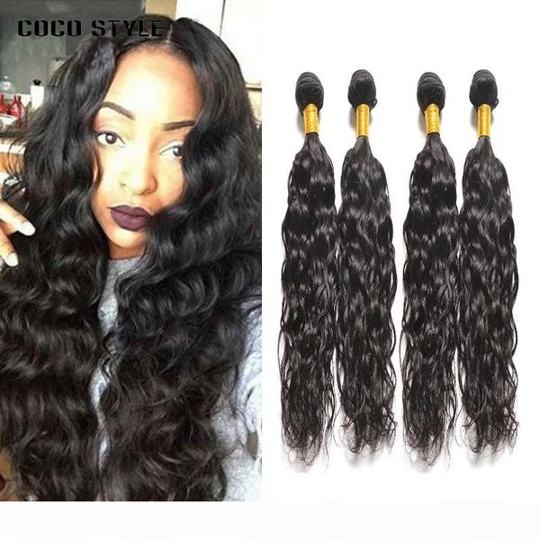 

brazilian water wave human hair bundles black ocean sea summer natural remy human hair weaves extensions 4 bundles