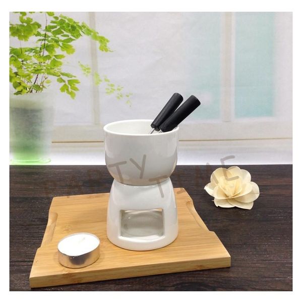 

cheese mini chocolate fondue set, hightea serving fondue pot, jllduj lajiaoyard