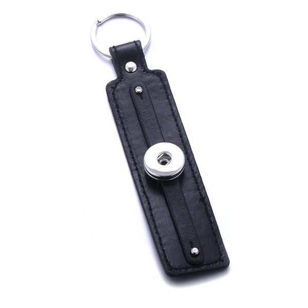 

vintage pu leather snap button keychain keychains keyrings fit diy 18mm snap buttons jewelry metal lanyard bbyppd