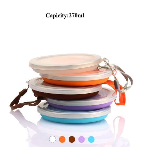 

270ml creative travel cup sile folding cup outdoor telescopic retractable collapsible coffee cups sport water cups jllmcl
