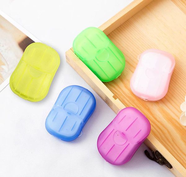 

box soap small tablets hand washing cleaning travel mini tablets 20 travel portable soap paper disposable jllok garden_light