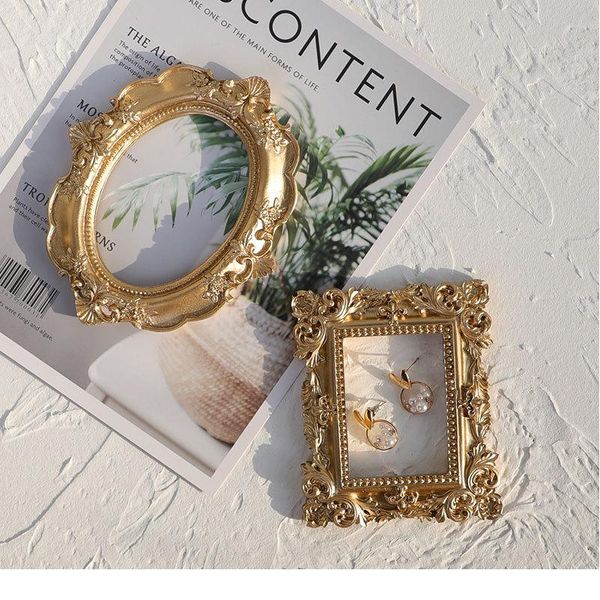 

retro p frame gold picture frame home decor pgraphy props mini wedding pictures frames gifts desk decoration wmtcti