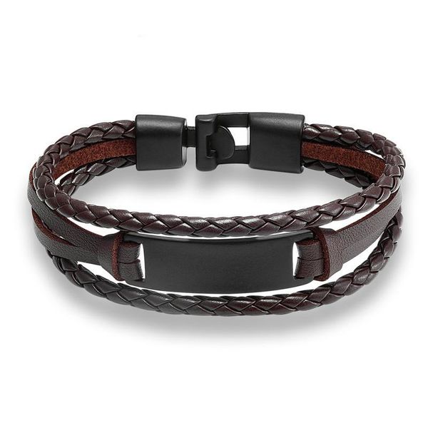 

mkendn мода мужская кожаный браслет браслет натуральная кожа рука цепь пряжка дружба простой стиль мужчины женские браслеты pulsera jllraa