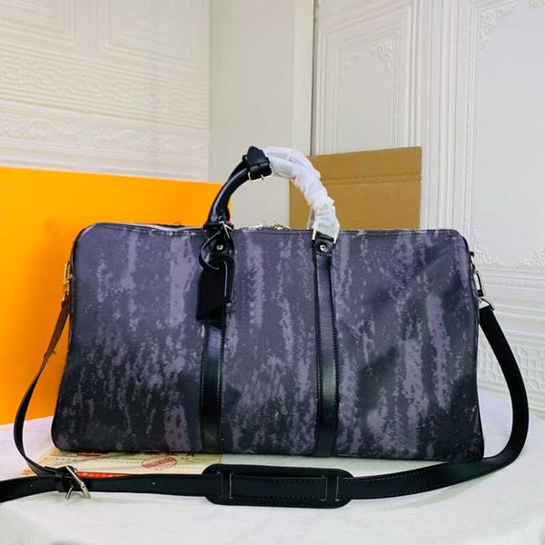 

lady handbags black graffiti travel bag large capacity package fashion patchwork color zipper crossbody bags ing