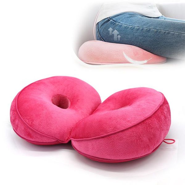 

cushion/decorative pillow multi-functional plush beautiful buttocks comfort seat memory foam of hip lift cushion half-fold dual-use
