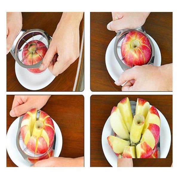

stainless steel slicer vegetable fruit slicer pear cutter corer processing kitchen slicing knives utensil jlljuo mywjqq