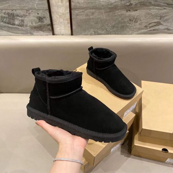 

designer boots snow boot women winter fashion australia classic short ankle knee bow girl mini bailey womens, Black