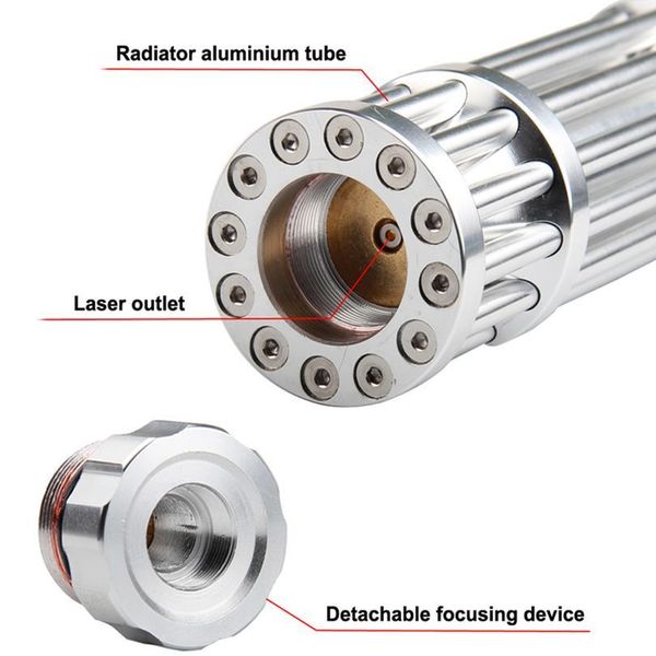 

powerful blue laser pointer torch 450nm 10000m focusable laser sight pointers lazer flashlight burning match/bur qylsms