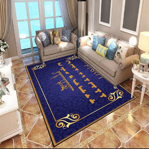 

2021 new vintage decorated luxurious carpet floor mat tide printed bedroom rugs living room balcony kitchen carpets non slip ing