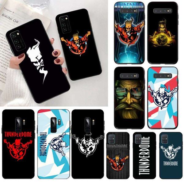 

qathunderdome hard core guide, soft black shell for samsung s20 + super s7 s6 edge s8 s9 + s105glk