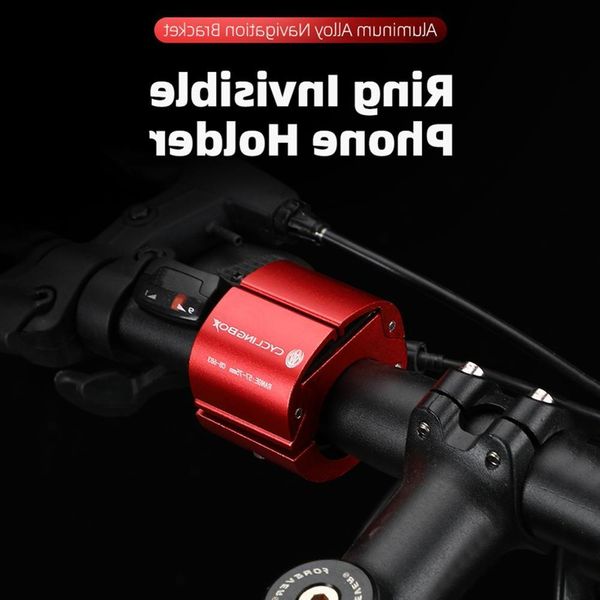 

4bgf1new bicycle mobile phone bracket, aluminum alloy, folding ring, mountain bike