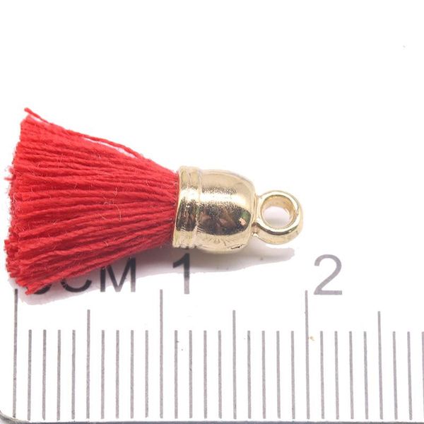 

10pcs 2cm metal cap mini tassels pendant jewelry curtain garments decorative accessories key bag pendant craft tassels diy h jllscm