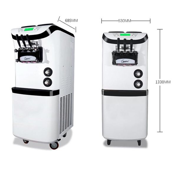 

commercial precooling system ice cream maker for cold drink shops large vertical stainless steel ice cream machine