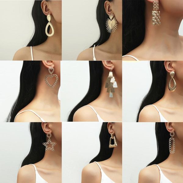 

Elegant Gold Color Big Star Earrings Statement Alloy Ocean Sea Star Stud Earrings for Women Jewelry Gifts Brincos, Silver
