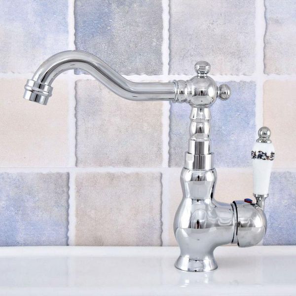 

single lever bathroom kitchen faucet polished chrome and cold water tap 360 swivel spout basin mixer tap lsf6531