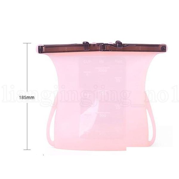 

1000ml sile fresh bags reusable foldable fridge milk fruit meat sealing fresh bag sile food s qylmmm garden2010