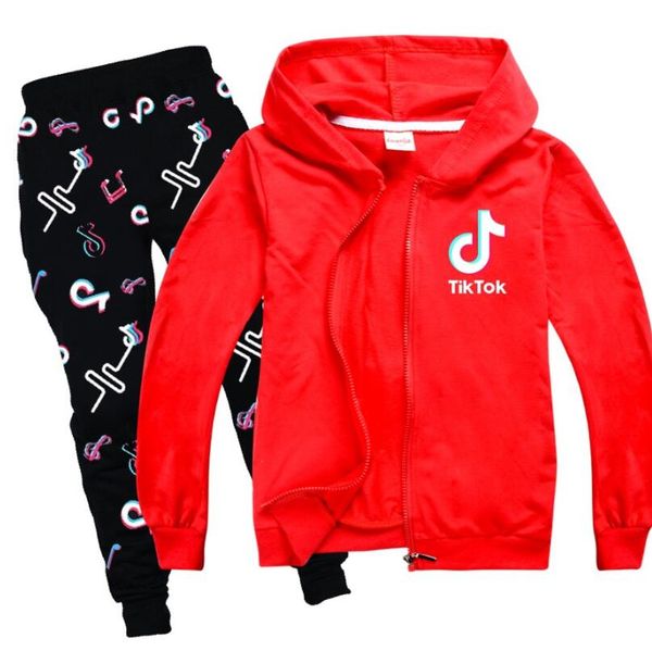 

kids tracksuit spring autumn tik-tok hoodie leisure children boys clothes set gift for girls outfits fashion boys tracksuit, White