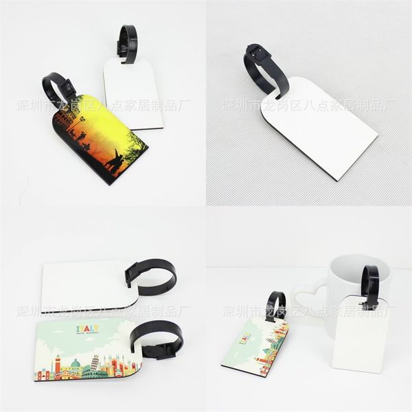 

sublimation blanks luggage bags accessories cute novelty mdf wood funky travel luggage label straps suitcase luggage tags 70 m2