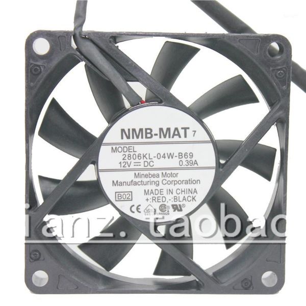 

fans & coolings for nmb 2806kl-04w-b69 dc 12v 0.39a 7015 7cm 70x70x15mm chassis power supply 3-pin cooling fan1