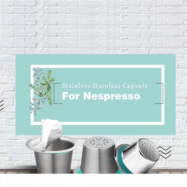 

24pcs nespresso coffee pods stainless steel refillable capsulas nesspreso reusable coffee filter cup new diy coffee maker tools